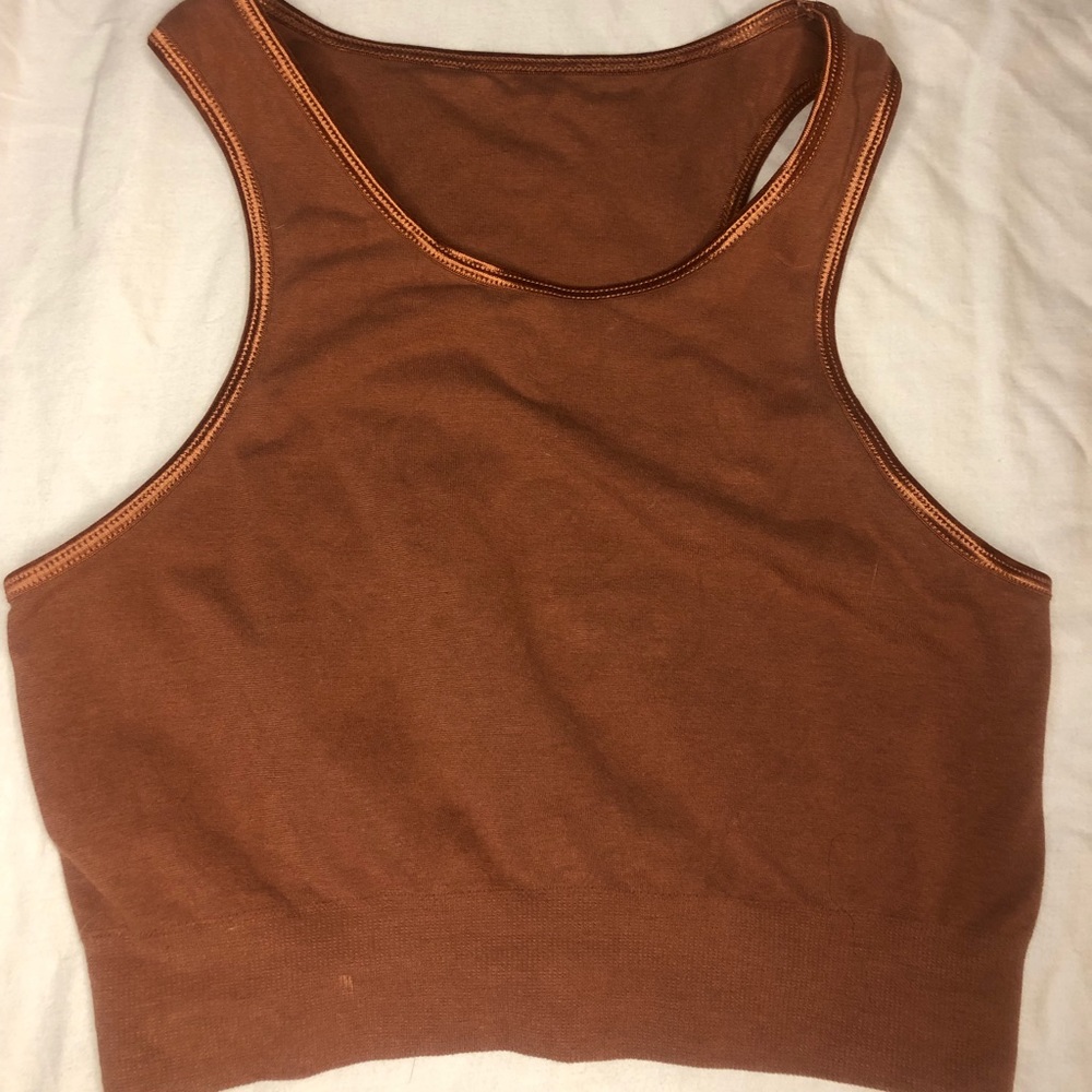 Baserange stretchy knit crop top